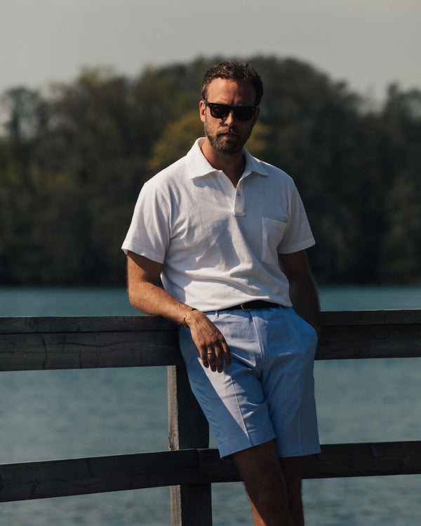 Rota Summer Sky blue pair of regular fit cotton bermuda Shopping Online