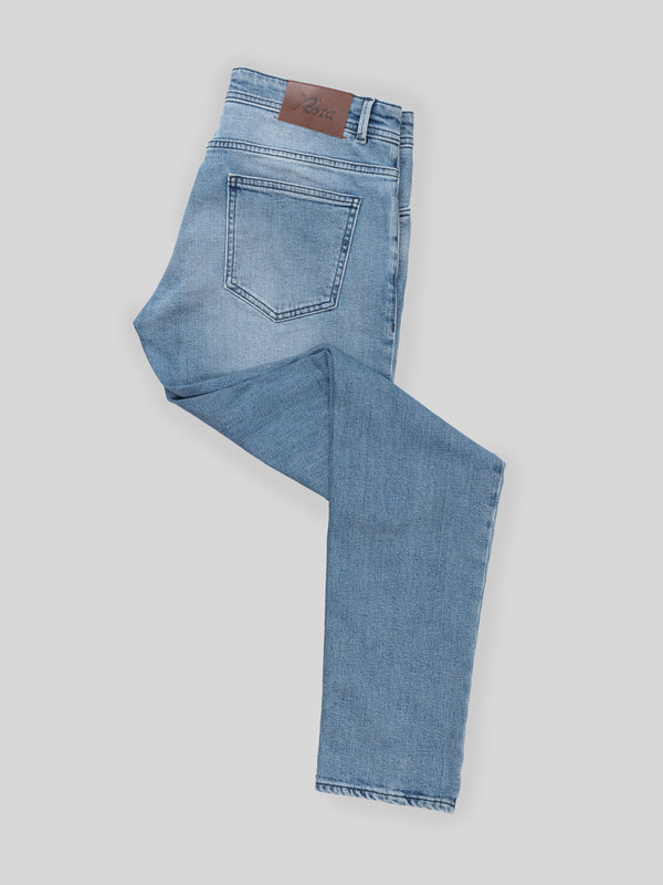 Rota Sport Four Seasons Light blue denim cotton 5 pockets trousers Convenienza