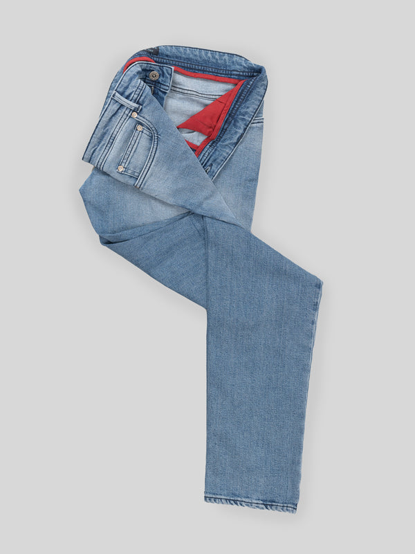 Rota Sport Four Seasons Light blue denim cotton 5 pockets trousers Convenienza