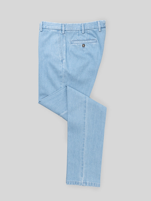 Rota Sport Winter Light blue denim cotton sport trousers Vendite stagionali