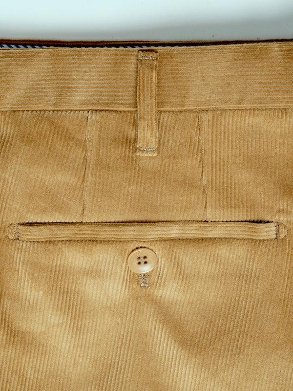 Rota Winter Dark beige corduroy medium wale trousers In Vendita