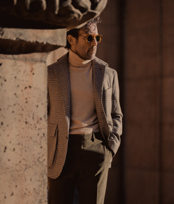 Rota Winter Dark mud cotton elastan trousers Negozio