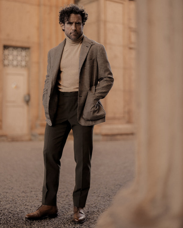 Rota Winter Dark mud cotton elastan trousers Negozio
