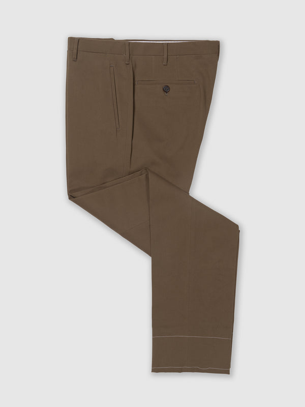 Rota Winter Dark mud cotton elastan trousers Negozio