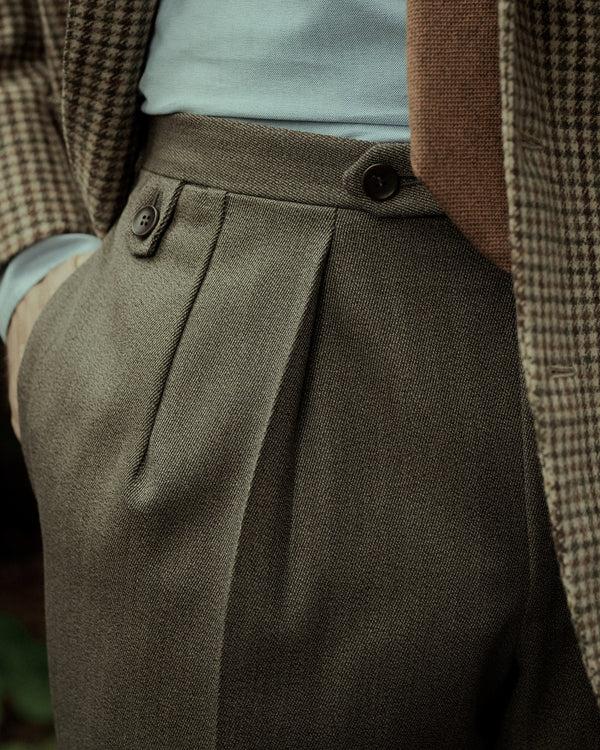 Rota Winter New York wool covert trousers In Saldo