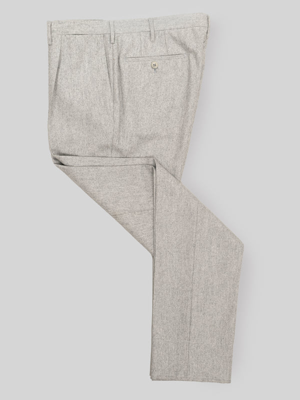 Rota Winter Light grey pair of regular fit wool flannel trousers 2025