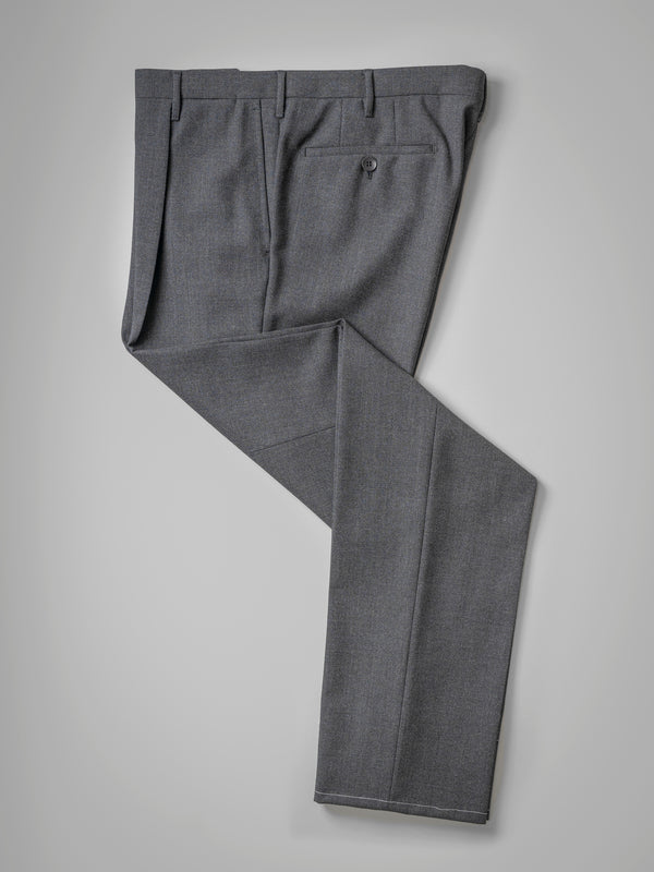 Rota Winter Dark grey pair of regular fit four ply wool trousers Vendita