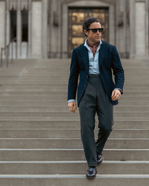 Rota Summer Venezia dark grey wool trousers Spedizione Gratuita