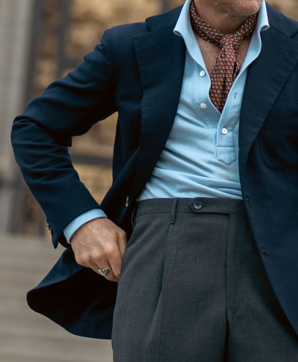 Rota Summer Venezia dark grey wool trousers Spedizione Gratuita