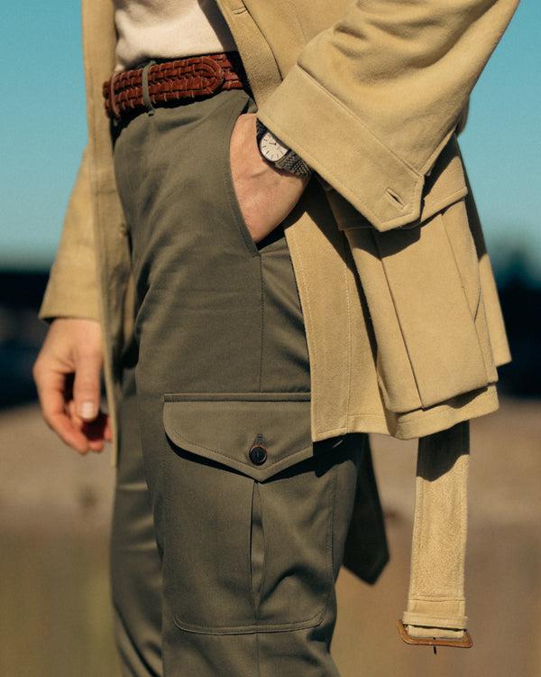 Rota Summer Green cotton trousers cargo Soddisfazione Garantita
