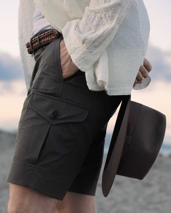 Rota Summer Green cotton bermuda cargo Negozi Online