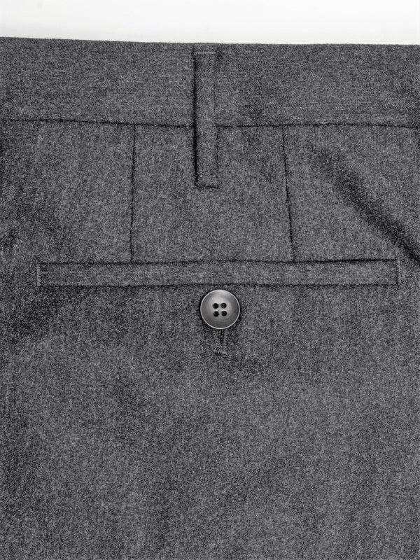 Rota Winter Medium grey flannel trousers-2pleats Consegna Veloce