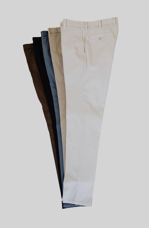 Rota Sport Summer Denim blue cotton supima sport trousers Sottocosto