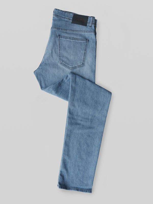 Rota Sport Summer Light blue denim cotton 5 pockets trousers Economico