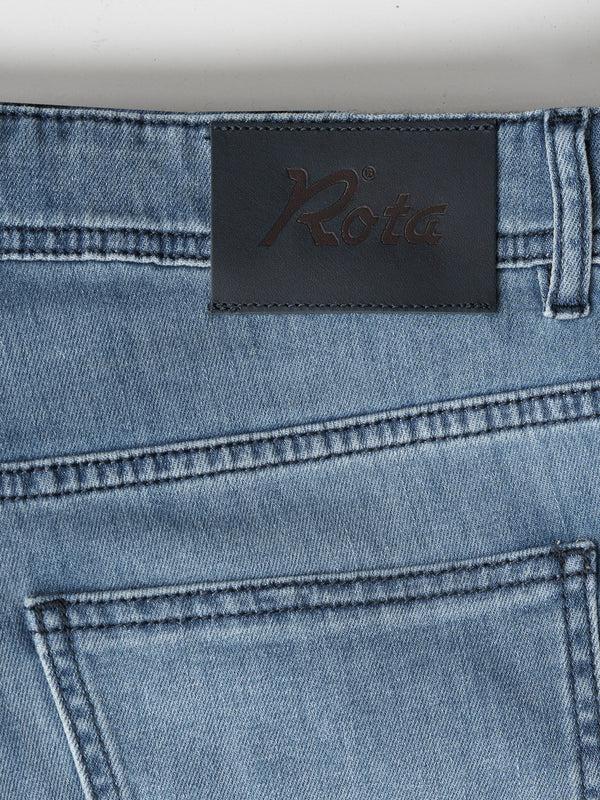 Rota Sport Summer Light blue denim cotton 5 pockets trousers Economico