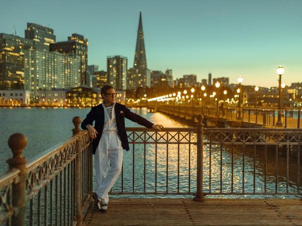 Rota Summer New York white linen trousers In Vendita