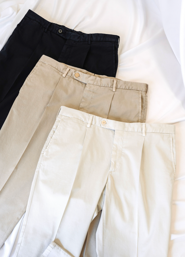 Rota Sport Summer Ice cotton supima sport trousers 1 pleat Vendita Calda