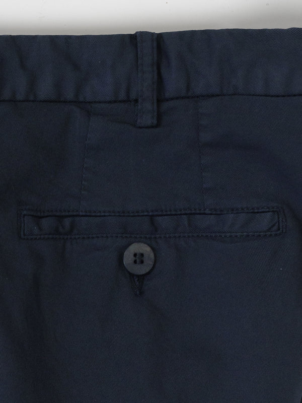 Rota Sport Summer Dark blue cotton supima sport trousers 1 pleat Saldi Di Fabbrica