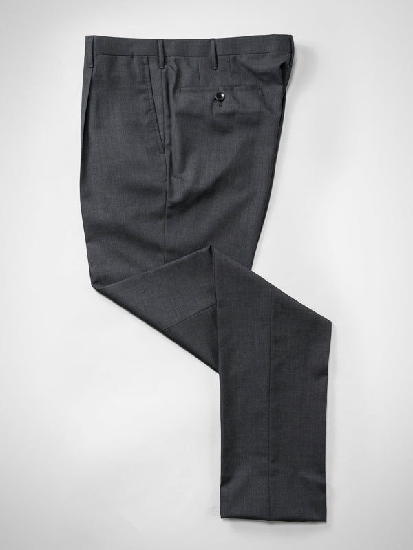 Rota Summer Dark grey pair of regular fit wool trousers Moda