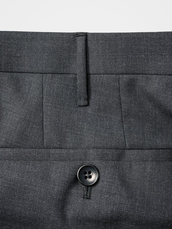 Rota Summer Dark grey pair of regular fit wool trousers Moda