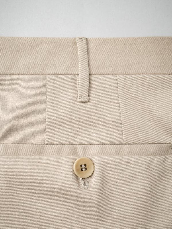 Rota Four Seasons Beige pair of regular fit cotton trousers 2025