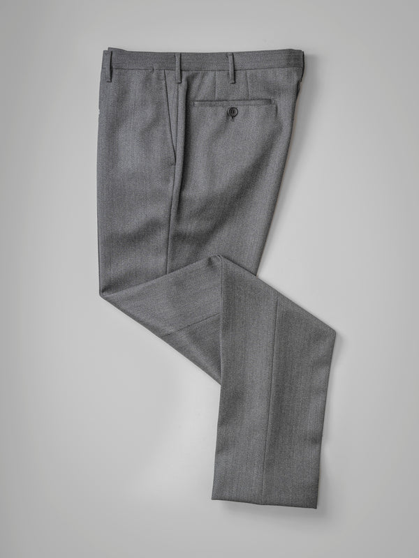 Rota Winter Dark grey pair of regular fit covert wool trousers 2025