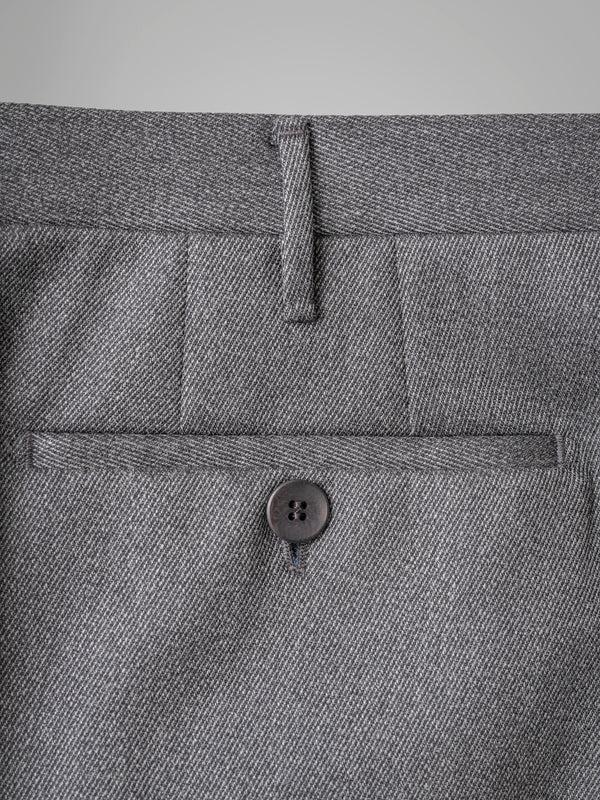Rota Winter Dark grey pair of regular fit covert wool trousers 2025