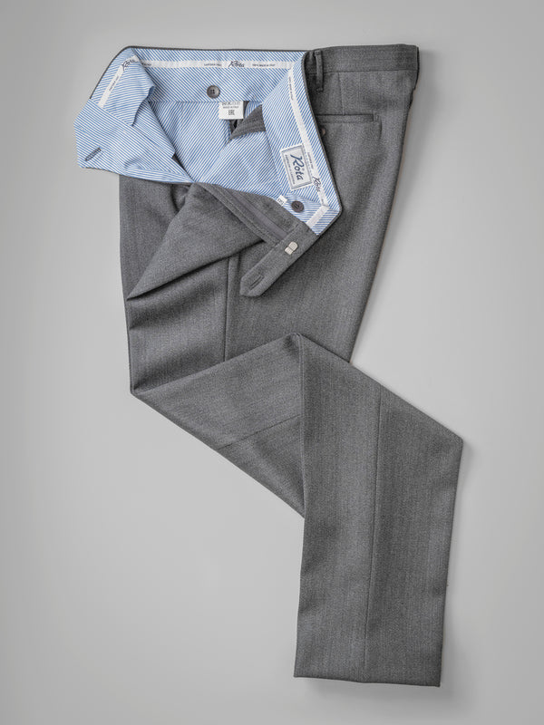 Rota Winter Dark grey pair of regular fit covert wool trousers 2025