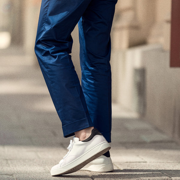 Rota Summer Blue lightweight cotton elastan trousers Soddisfazione Garantita