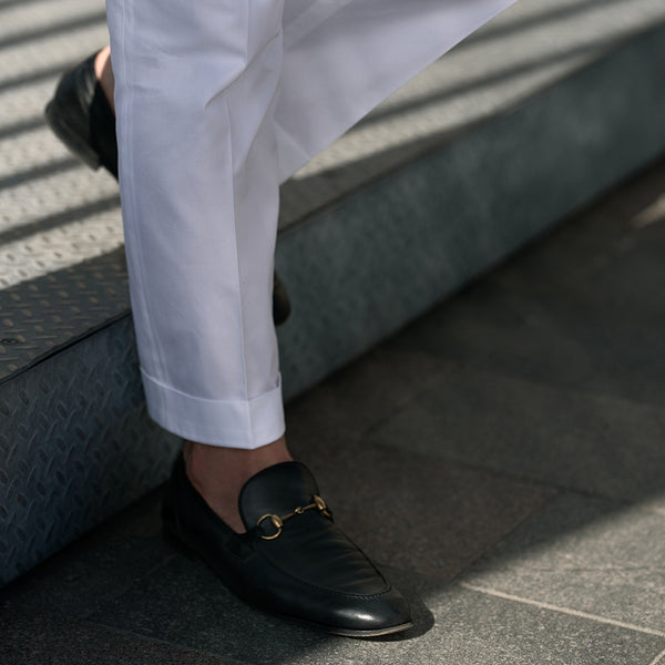 Rota Summer white supima cotton trousers Qualità Garantita