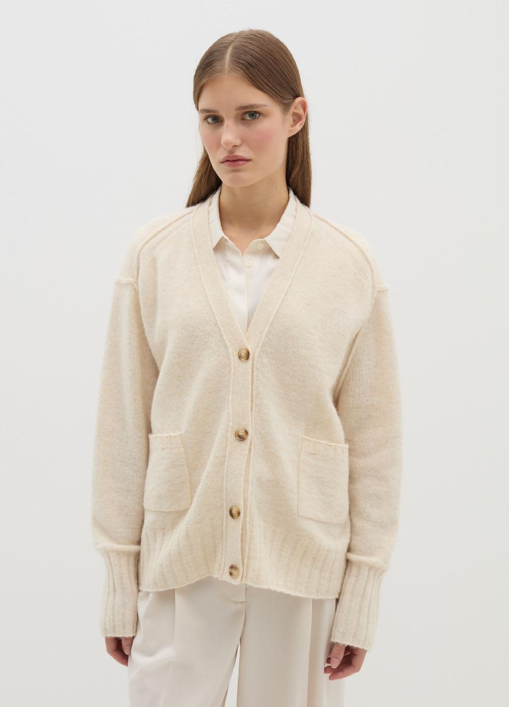 Stefanel Cardigan in misto lana e alpaca con scollo a V Vendite Flash