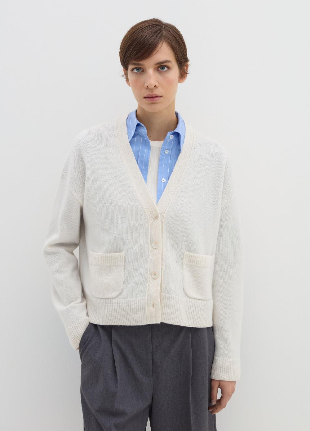 Stefanel Cardigan in lana e cashmere con scollo a V In Saldo