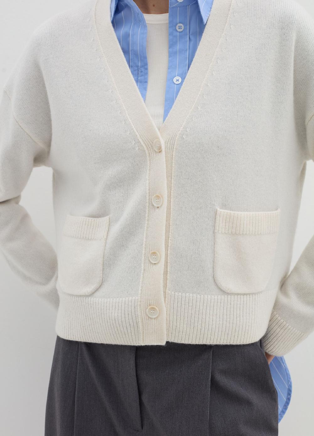 Stefanel Cardigan in lana e cashmere con scollo a V In Saldo