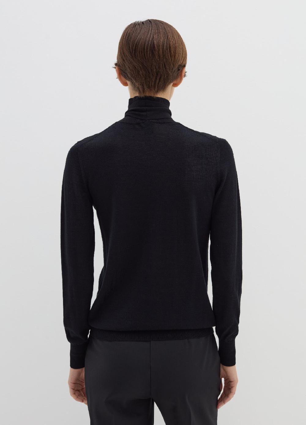 Stefanel Maglia a collo alto con foulard Nuova