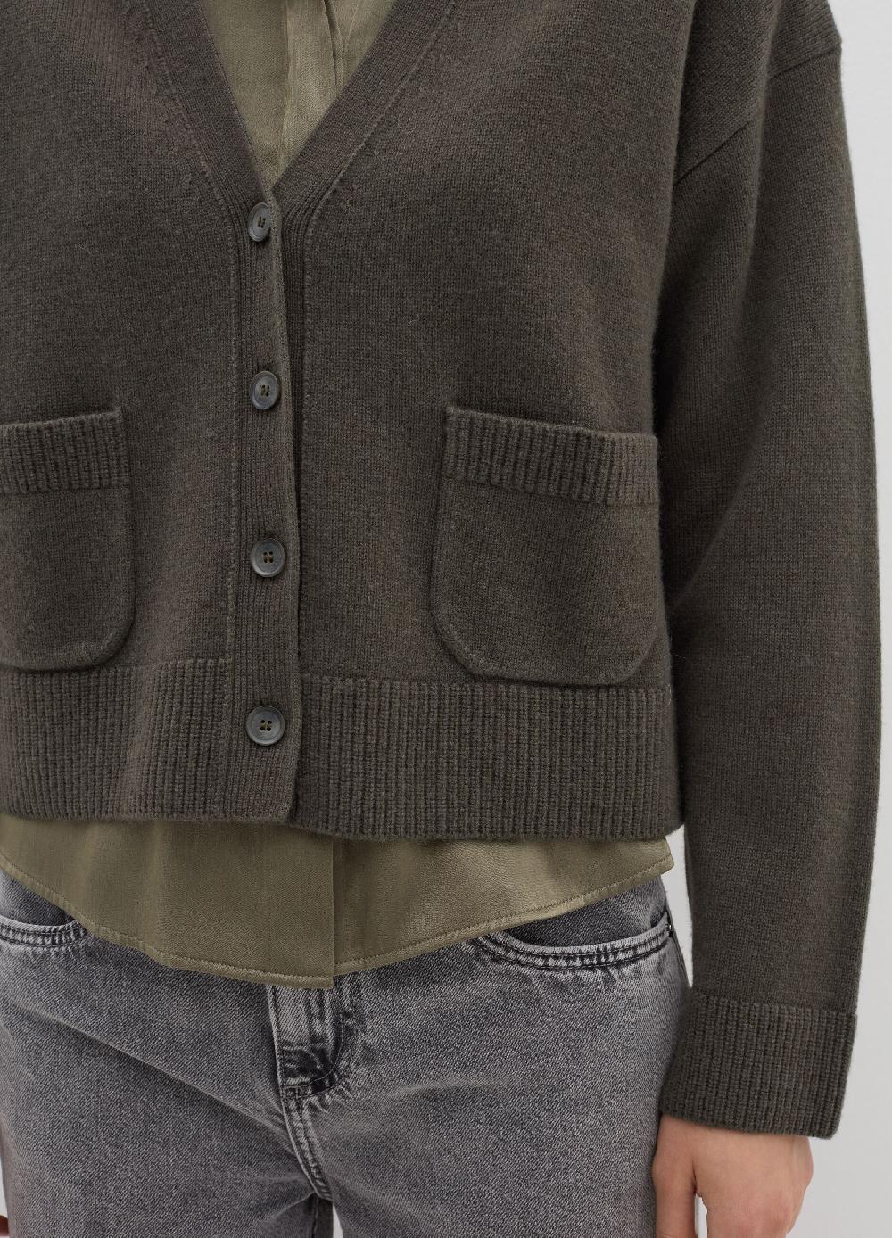 Stefanel Cardigan in lana e cashmere con scollo a V 2025