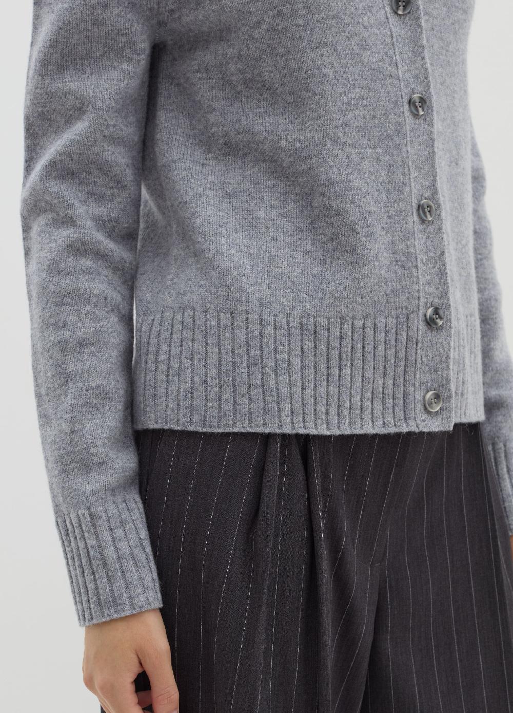 Stefanel Cardigan girocollo in lana cardata Pezzi Unici