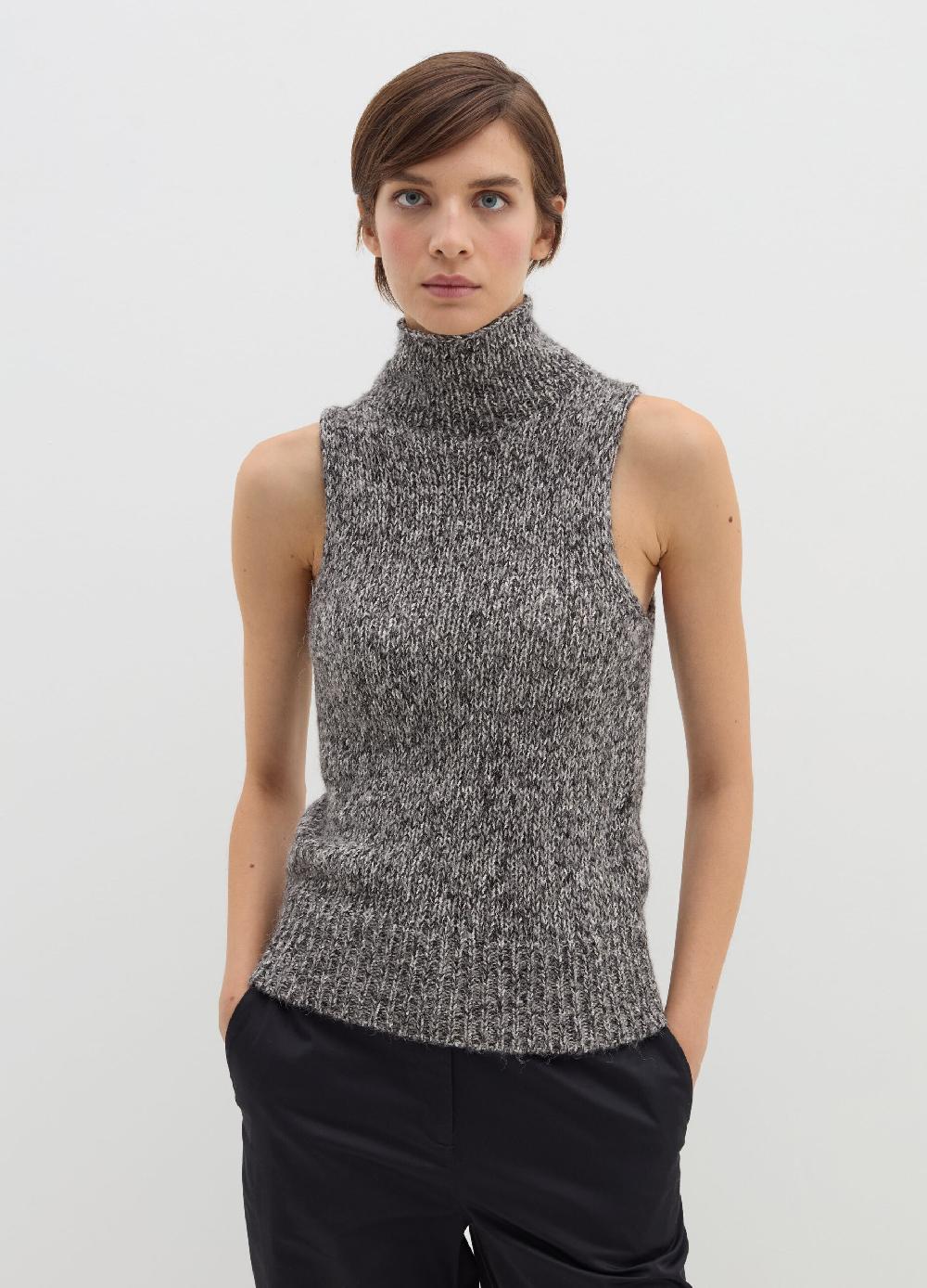Stefanel Tank top a collo alto effetto mouline Promozione Limitata