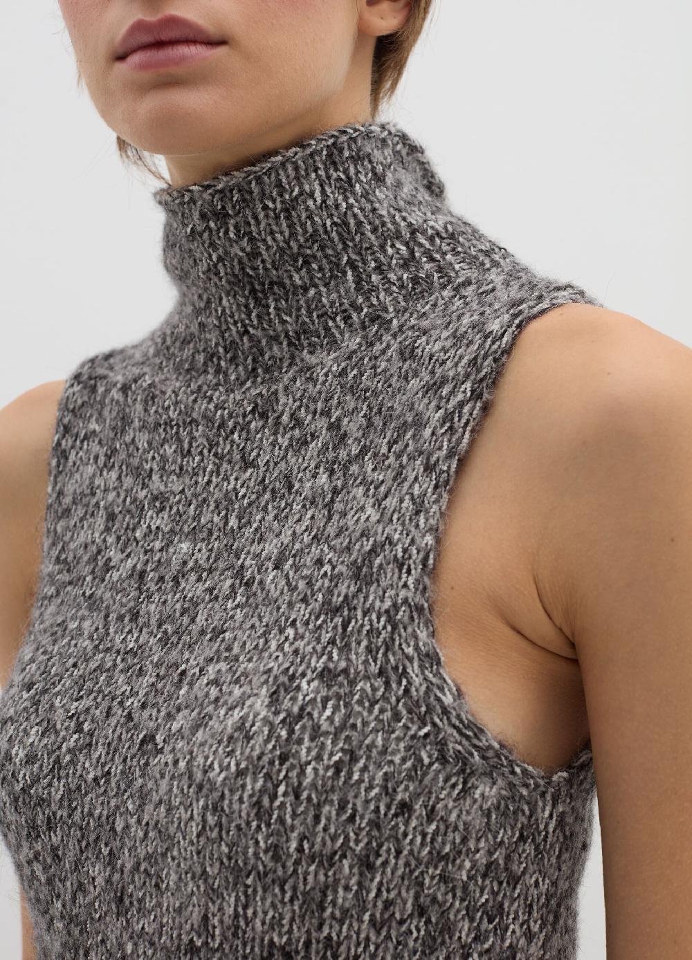 Stefanel Tank top a collo alto effetto mouline Promozione Limitata