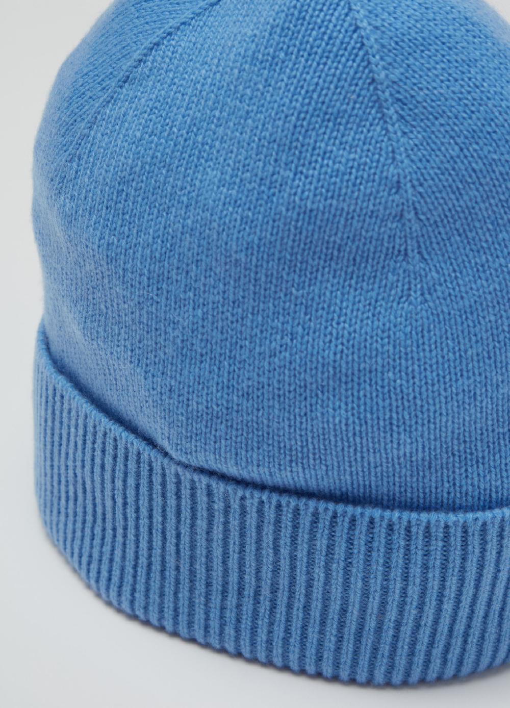 Stefanel Berretto in cashmere con risvolto Italia