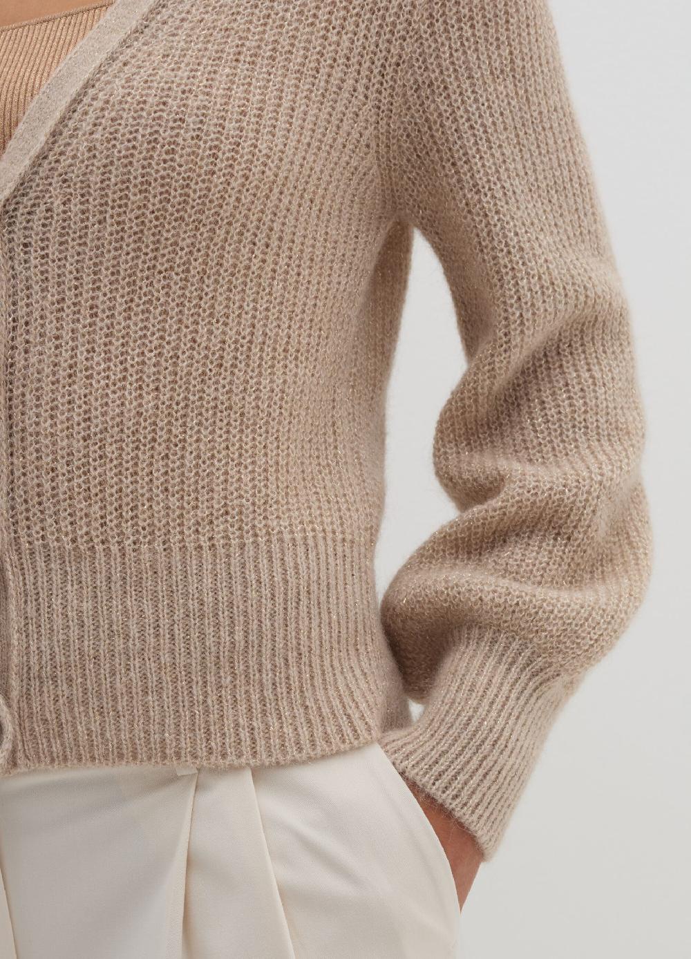 Stefanel Cardigan in lurex con scollo a V Promozione Limitata