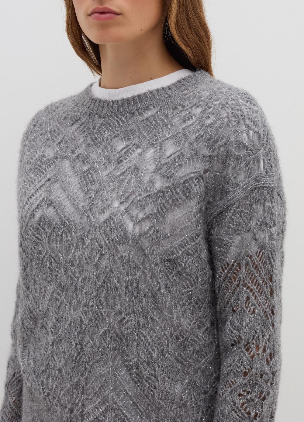 Stefanel Pullover traforato con lurex Fino Al -60%