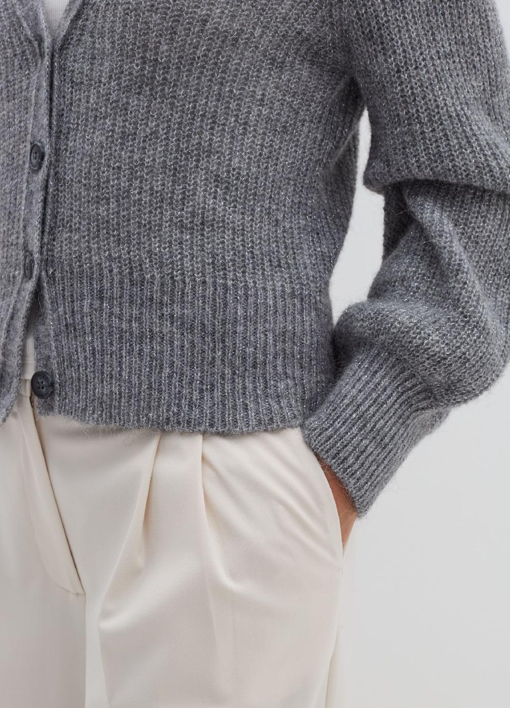 Stefanel Cardigan in lurex con scollo a V Sottocosto