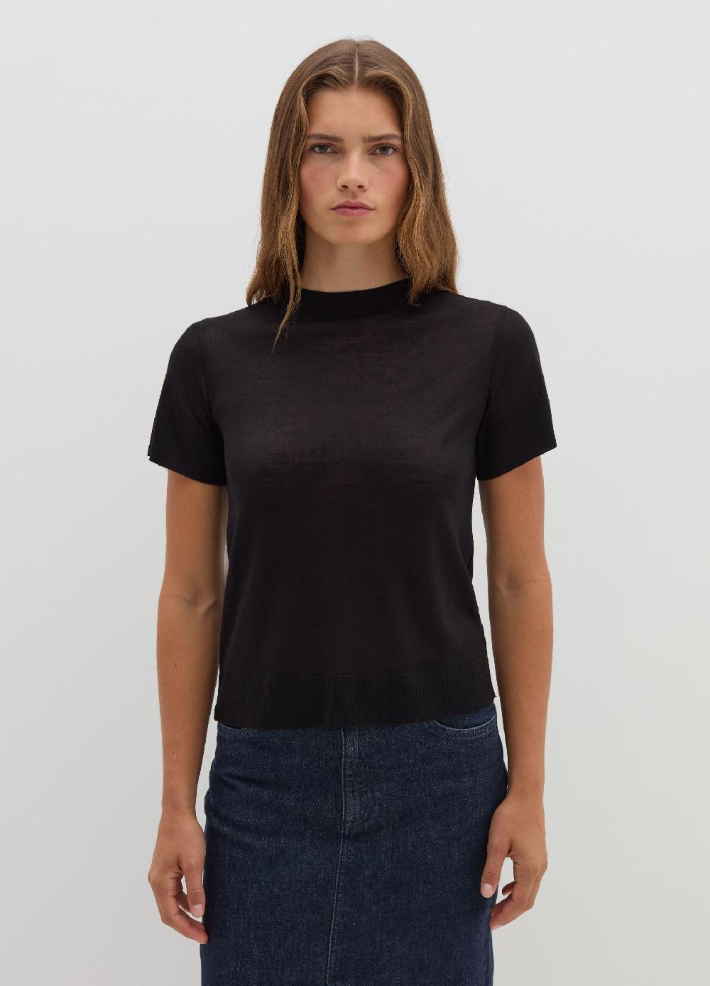 Stefanel T-shirt in lana e Lyocell Economico