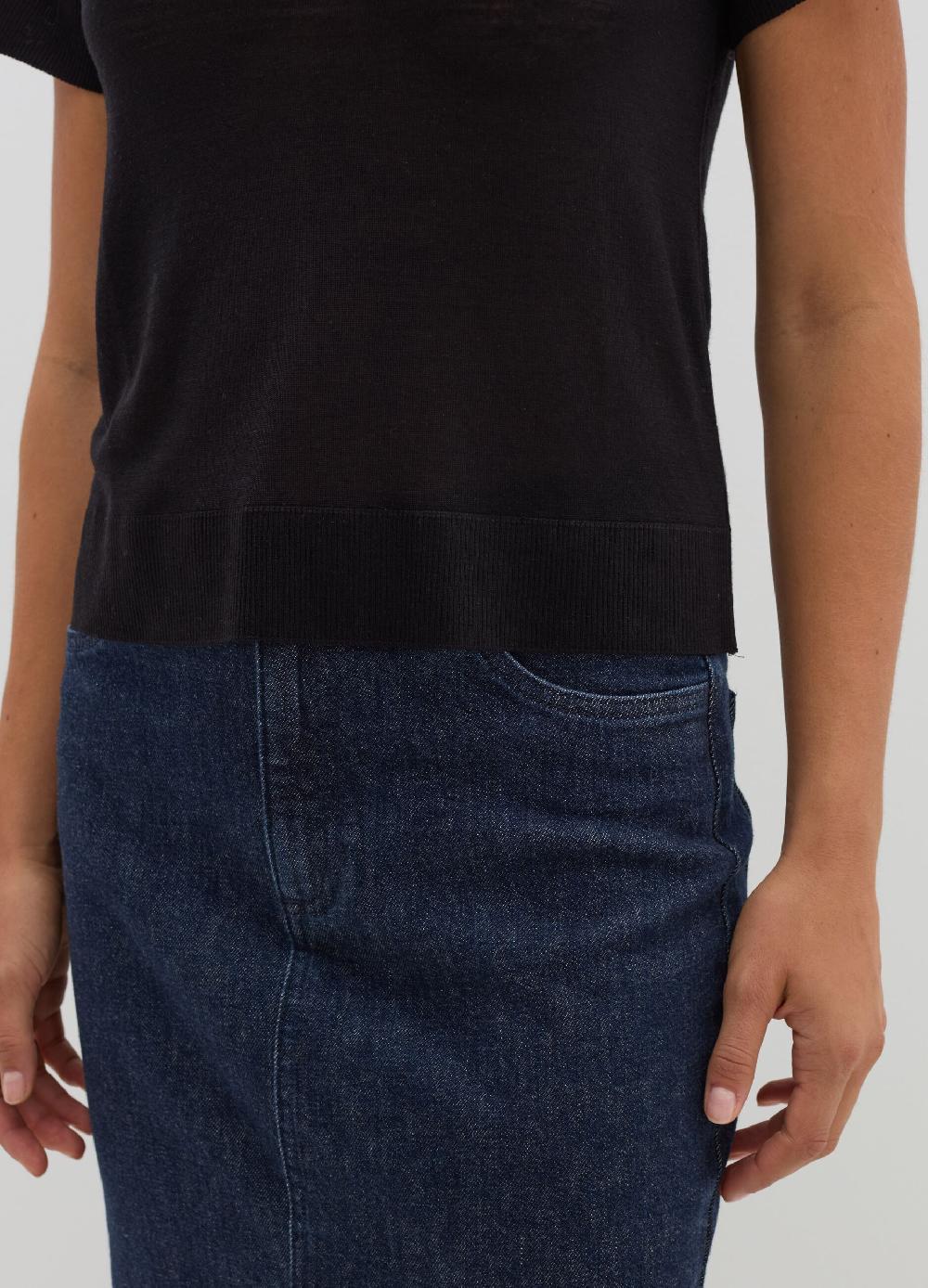 Stefanel T-shirt in lana e Lyocell Economico