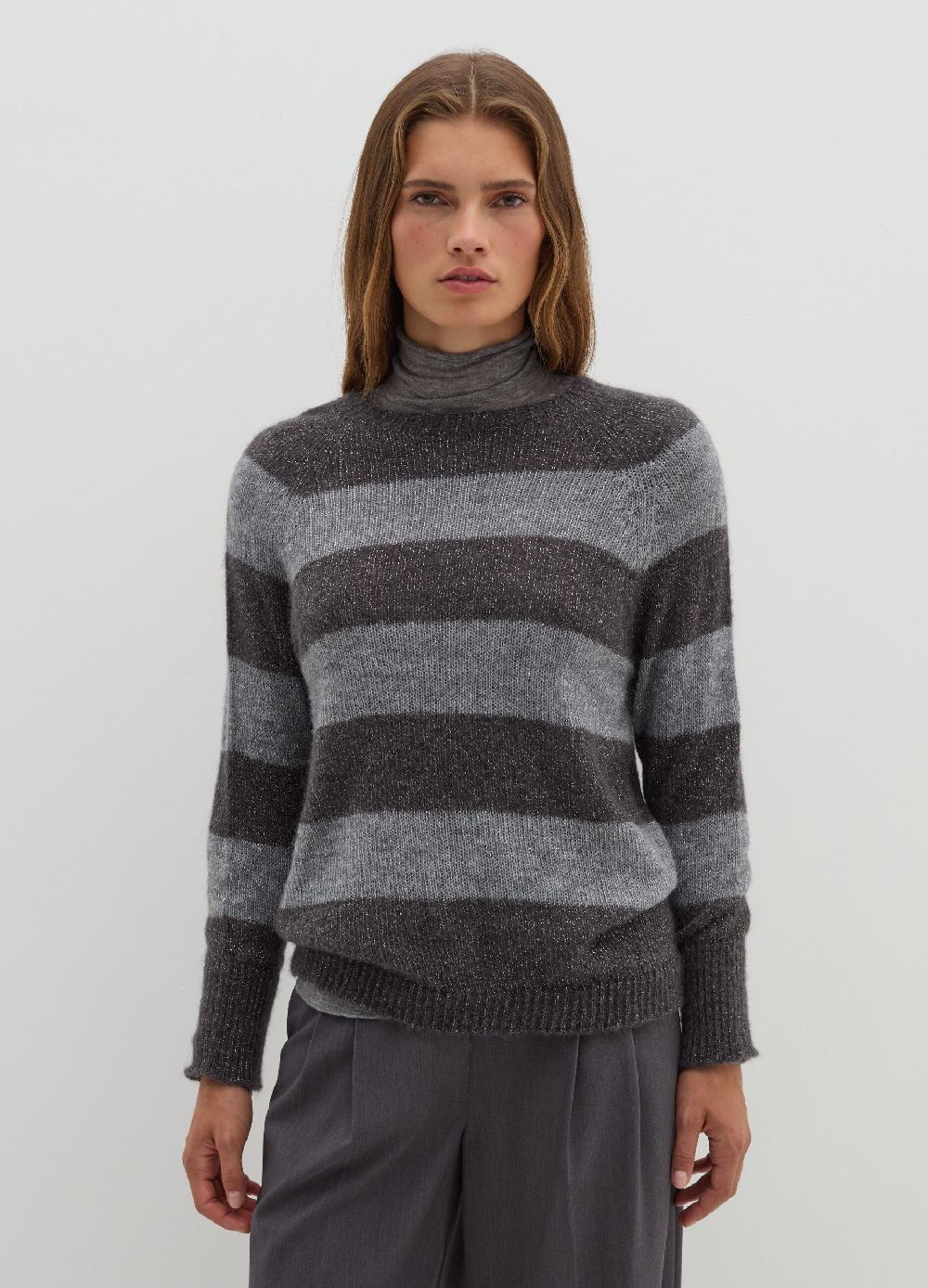 Stefanel Maglia in alpaca leggero a righe Online