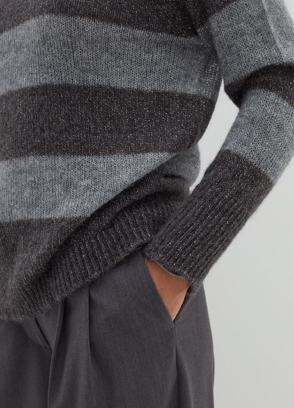 Stefanel Maglia in alpaca leggero a righe Online