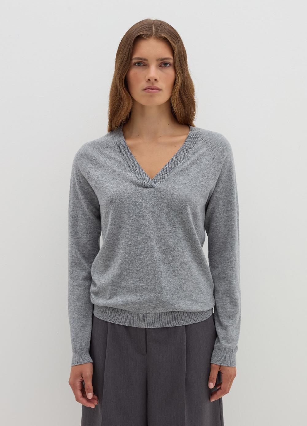 Stefanel Pullover in lana cotone e cashmere scollo a V Outlet