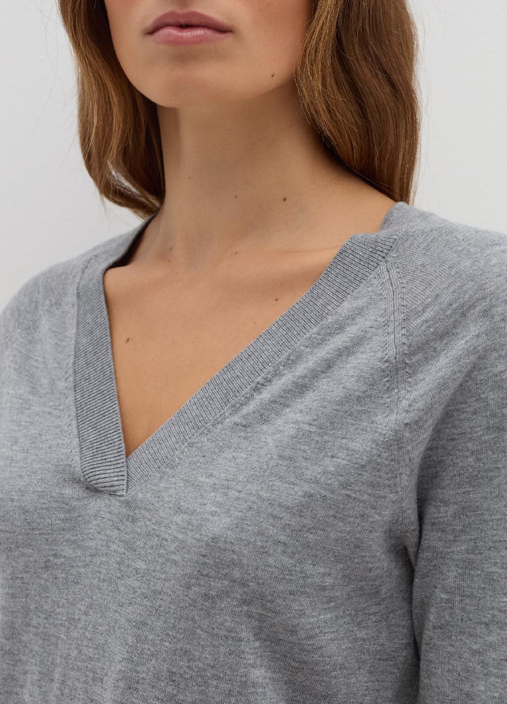 Stefanel Pullover in lana cotone e cashmere scollo a V Outlet
