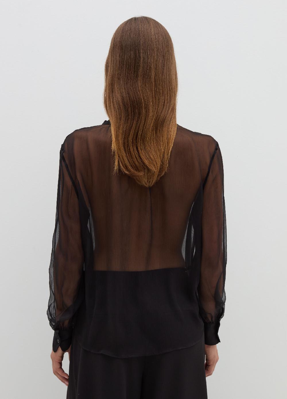 Stefanel Blusa in crêpe di seta Saldi Di Fabbrica