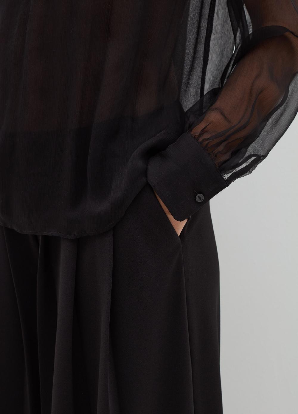 Stefanel Blusa in crêpe di seta Saldi Di Fabbrica